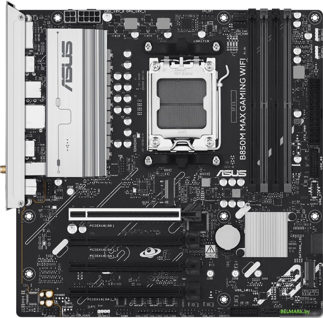 Материнская плата ASUS B850M Max Gaming WiFi - фото