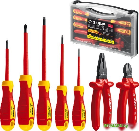 Электромонтажный набор Зубр Профессионал 2214-H7_z01 (7 предметов) - фото