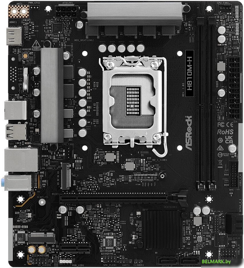 Материнская плата ASRock H810M-H - фото