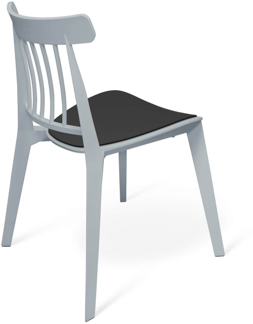 Стул Sheffilton SHT-S108-P (серый/черный) - фото2