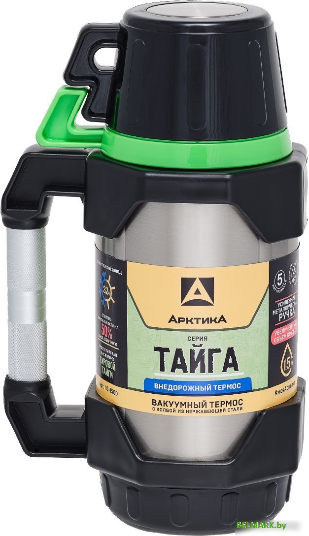 Термос Арктика 110-1500 1.5л (стальной) - фото