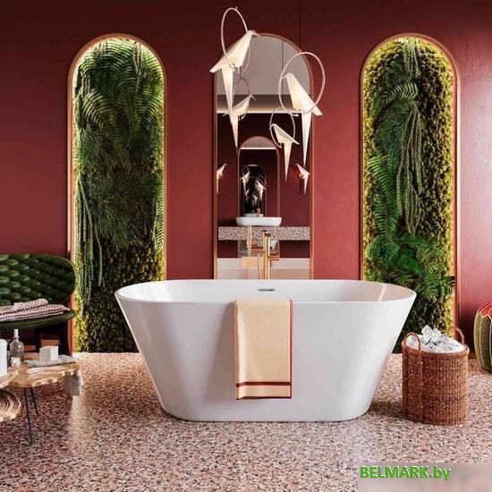 Ванна Polimat Uzo 160x80 (отдельностощая, белый) - фото2