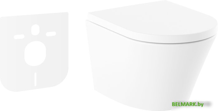 Унитаз Lavinia Boho Biore Compacto Rimless 21010005 (чаша, пневмокрышка, шум-я) - фото