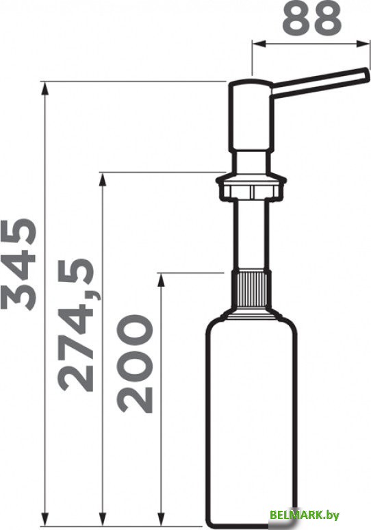 Дозатор для жидкого мыла Omoikiri OM-02-P ES (эспрессо) - фото2