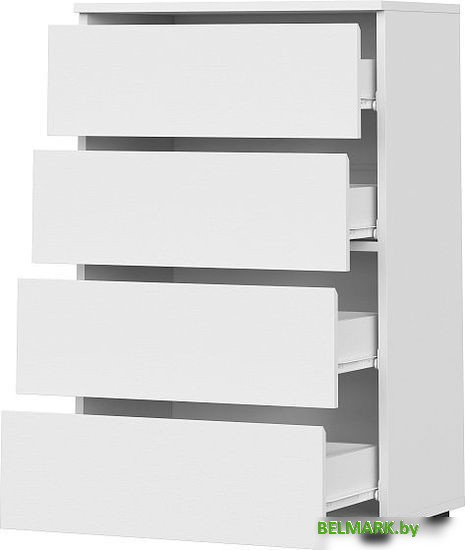 Комод NN мебель Токио 4 ящика 00-00106109 (белый текстурный) - фото2