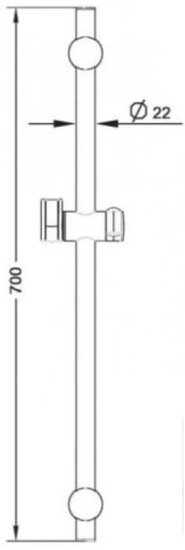 Душевая штанга Esko SR725S - фото2