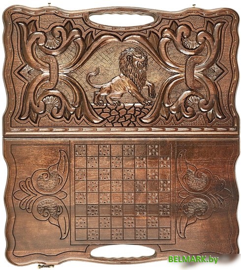 Шашки/нарды Haleyan Лев 50 с ручкой kh015-5 - фото