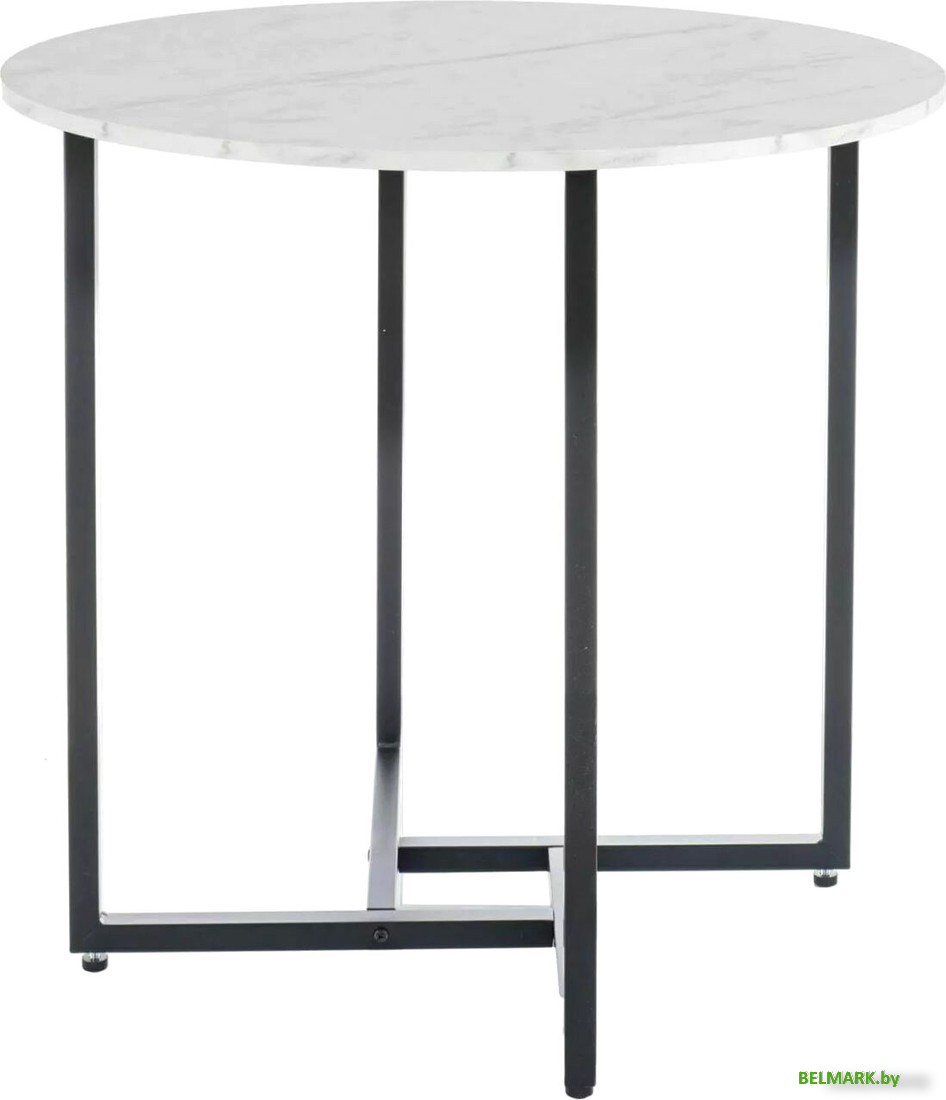 Кухонный стол Signal Alto II ALTOIIBMAC80 (белый мрамор/черный) - фото