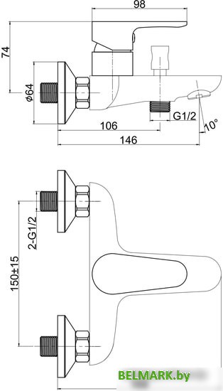 Смеситель Cersanit Cersania 63031 - фото2