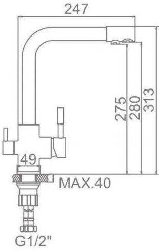 Смеситель Ledeme L4055Y-3 (золотой) - фото2