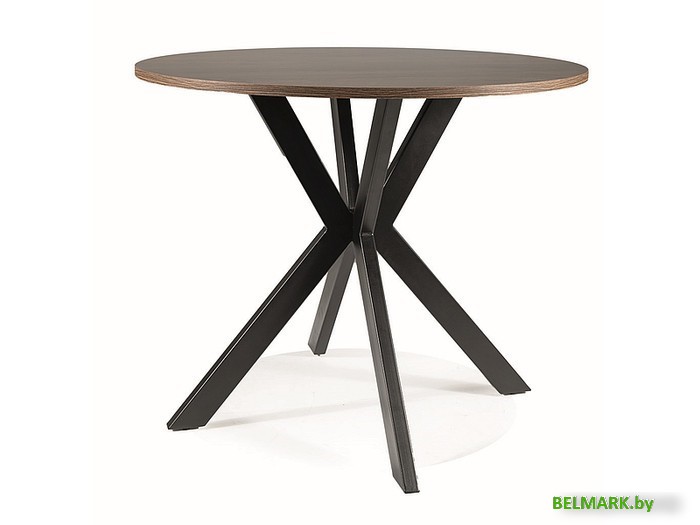 Кухонный стол Signal TALIA II 90 (орех/черный) - фото