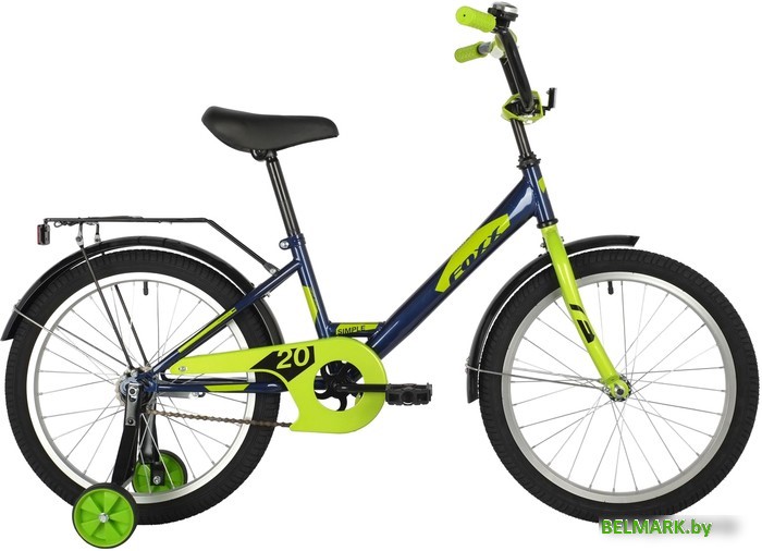 Детский велосипед Foxx Simple 20 2021 (синий) - фото