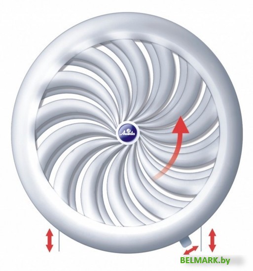 Вентиляционная решетка Awenta Classic T88 d100-150 (белый) - фото2
