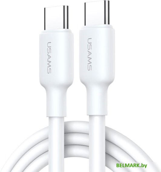 Кабель Usams U84 US-SJ614 USB Type-C - USB Type-C (2 м, белый) - фото