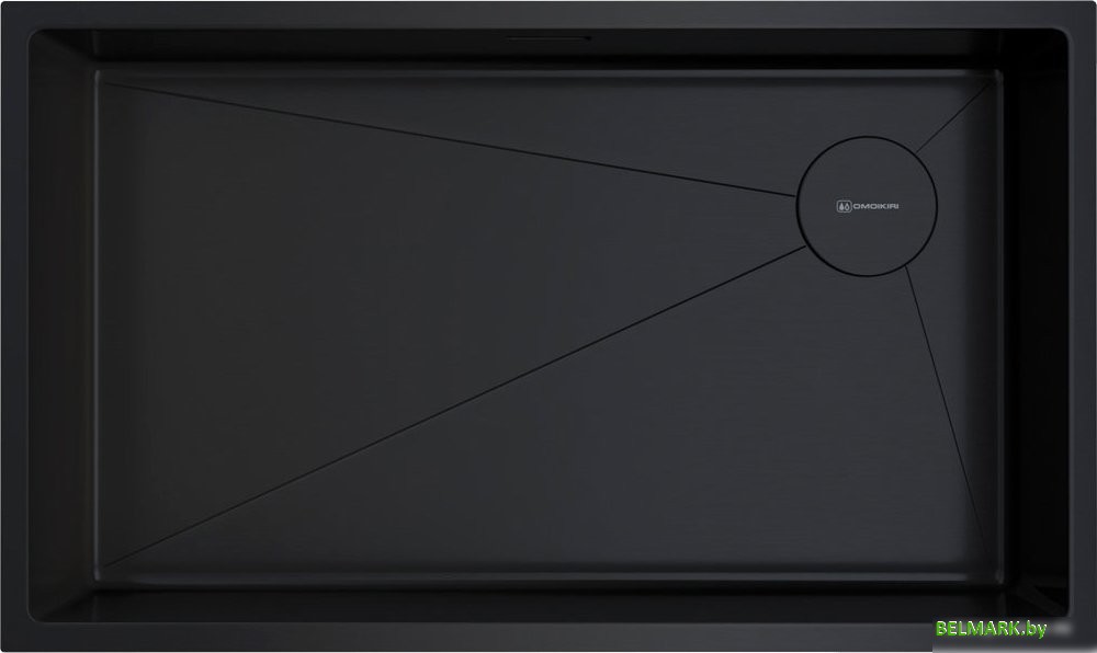 Кухонная мойка Omoikiri TAKI 74-U/IF SIDE GB (графит) - фото