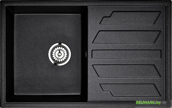 Кухонная мойка Granula 8002 (шварц) - фото