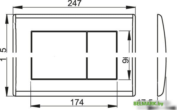 Панель смыва Alcaplast M275 - фото2