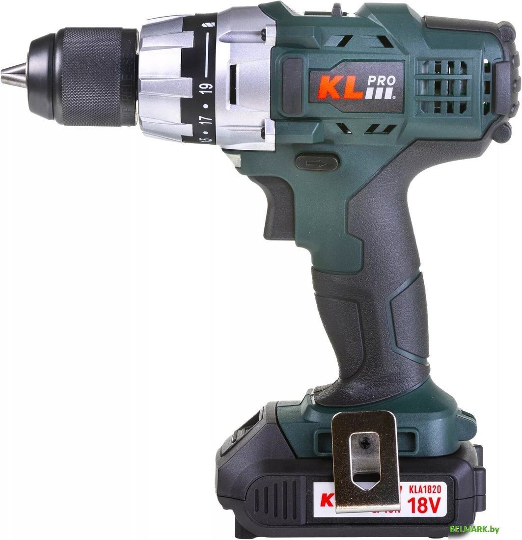 Дрель-шуруповерт KLPRO KLNM18-20 (с 2-мя АКБ, кейс) - фото2