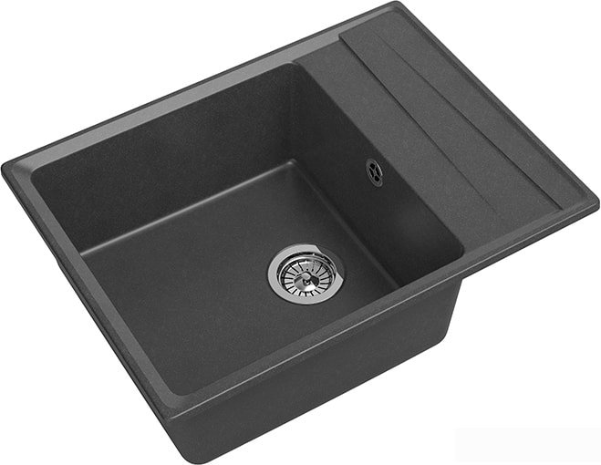 Кухонная мойка GranFest GF-LV-660L (графит) - фото