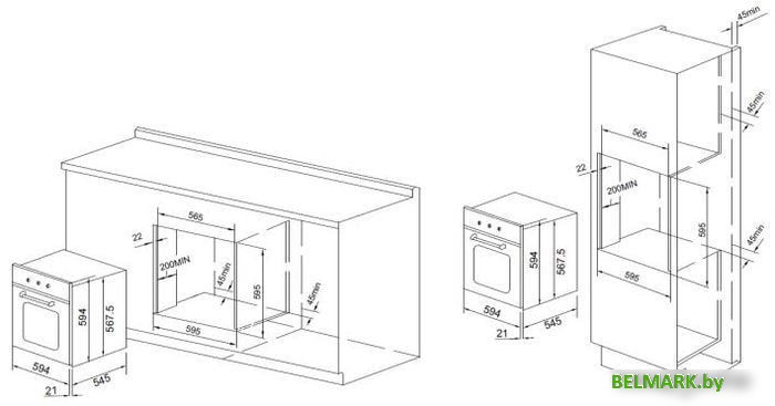 Электрический духовой шкаф Graude Comfort BE 60.3 W - фото2