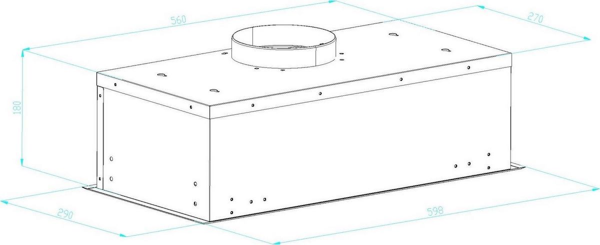 Кухонная вытяжка Schtoff DNS light 60 Black (черный) - фото2