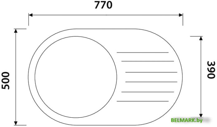 Кухонная мойка Kaiser KSS-7750L - фото2