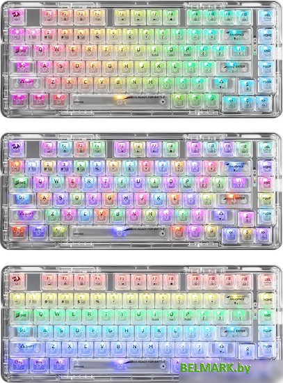 Клавиатура Redragon Elf Pro (прозрачный/белый) - фото2