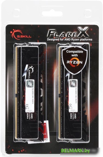 Оперативная память G.Skill Flare X 2x8GB DDR4 PC4-25600 F4-3200C16D-16GFX - фото2