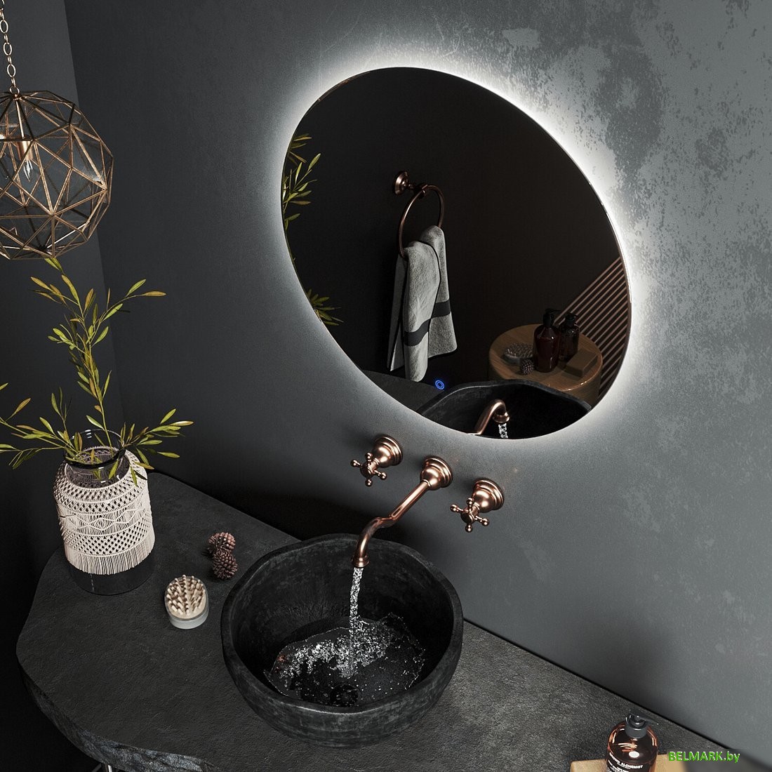 Roxen Зеркало Brimen 510195-80AF 80x80 - фото2