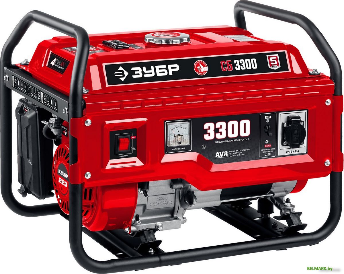 Бензиновый генератор Зубр СБ-3300 - фото