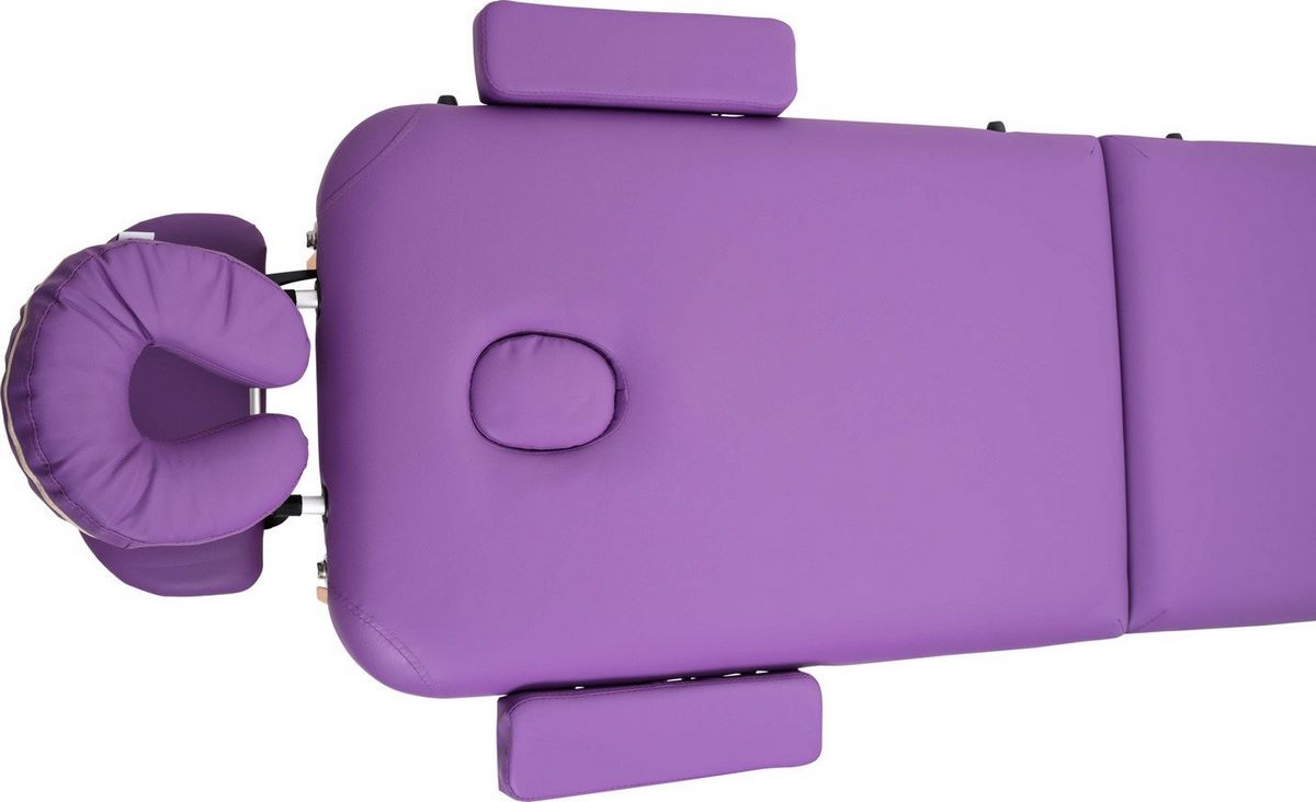 Массажный стол Atlas Sport складной 2-с 60 см деревянный (фиолетовый) - фото2