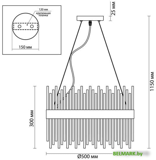 Подвесная люстра Odeon Light Focco 4722/12 - фото2