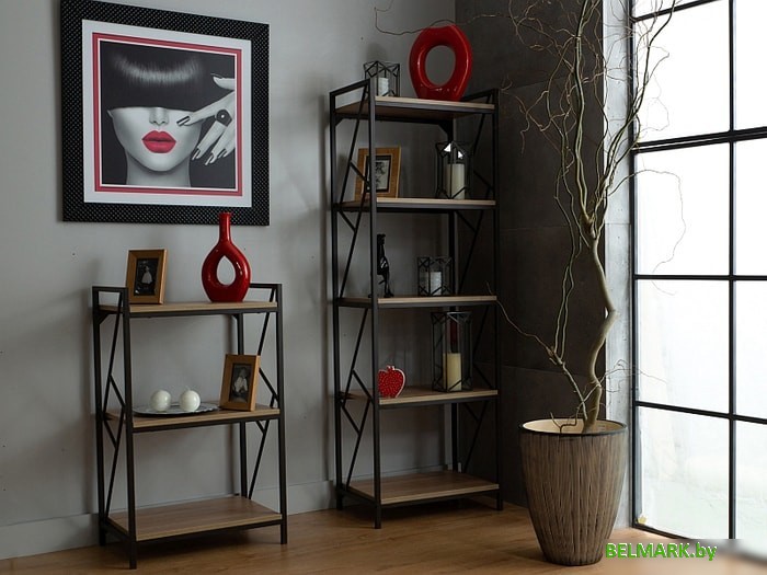 Стеллаж Signal Tablo R3 (дуб/темно-коричневый) - фото2