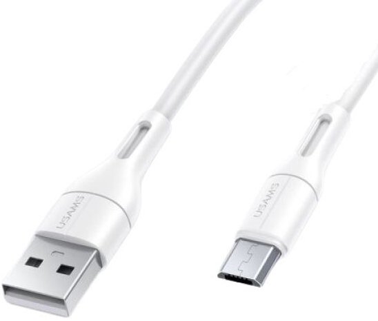 Кабель Usams USB Type-A - MicroUSB US-SJ502 (1 м, белый) - фото