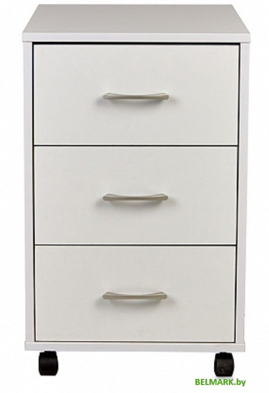 Тумба Polini Kids Mirum с ящиками на колесах 40x55 0002740.9 (белый) - фото2