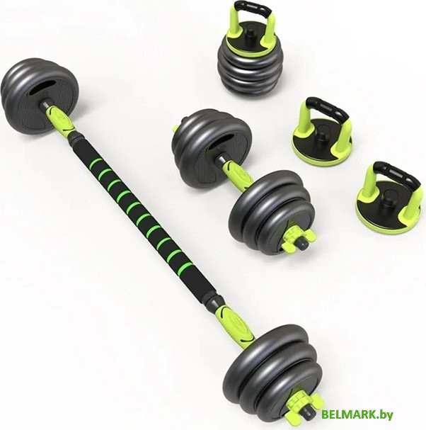 Набор гантелей Ametist со штангой и гирями 7 в 1 30 кг 2040455903745 - фото2