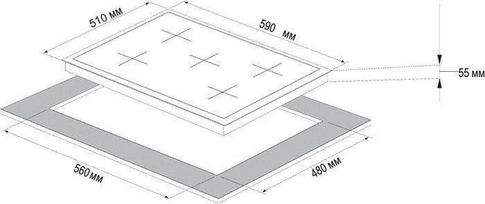 Варочная панель Korting HG 697 CTW - фото2