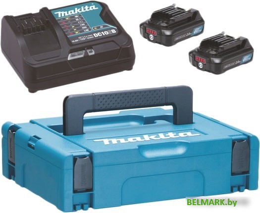 Аккумулятор с зарядным устройством Makita BL1021B + DC10SB (12В/2 Ah + 12В) - фото