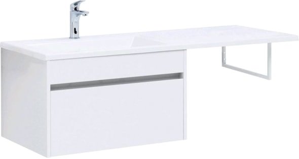 Aquanet Тумба под умывальник Токио 68 00236917 (левая, белый) - фото