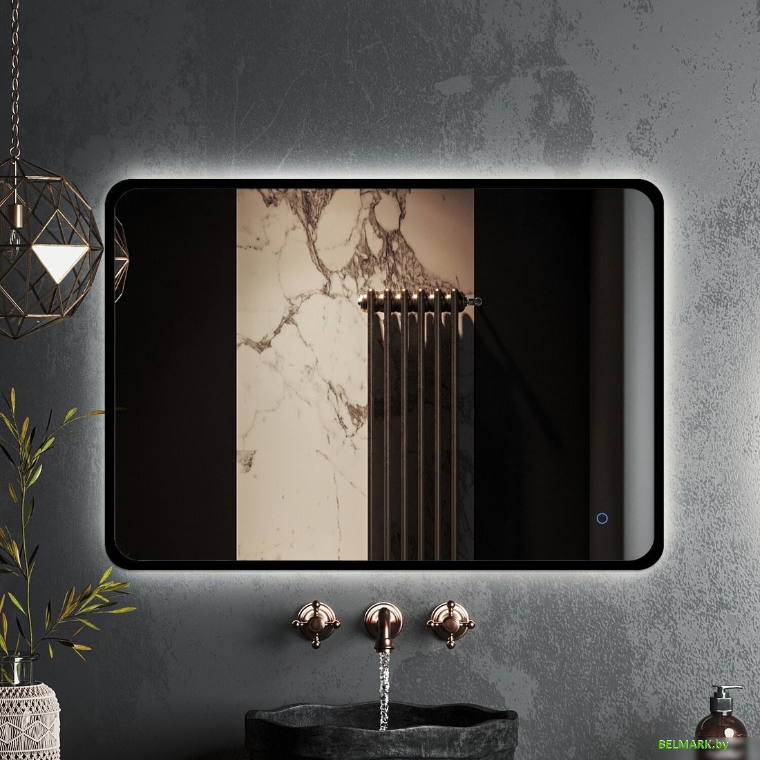 Roxen Зеркало Simon 510205-90B 90x70 - фото