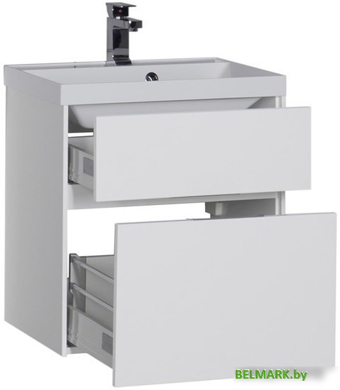 Aquanet Тумба под умывальник Латина 60 (белый) - фото2