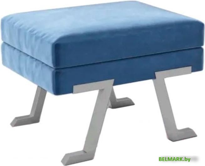 Банкетка Hype Mebel Битл (белый/синий) - фото