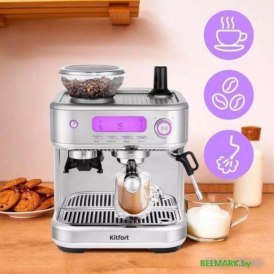 Рожковая кофеварка Kitfort KT-7113 - фото2