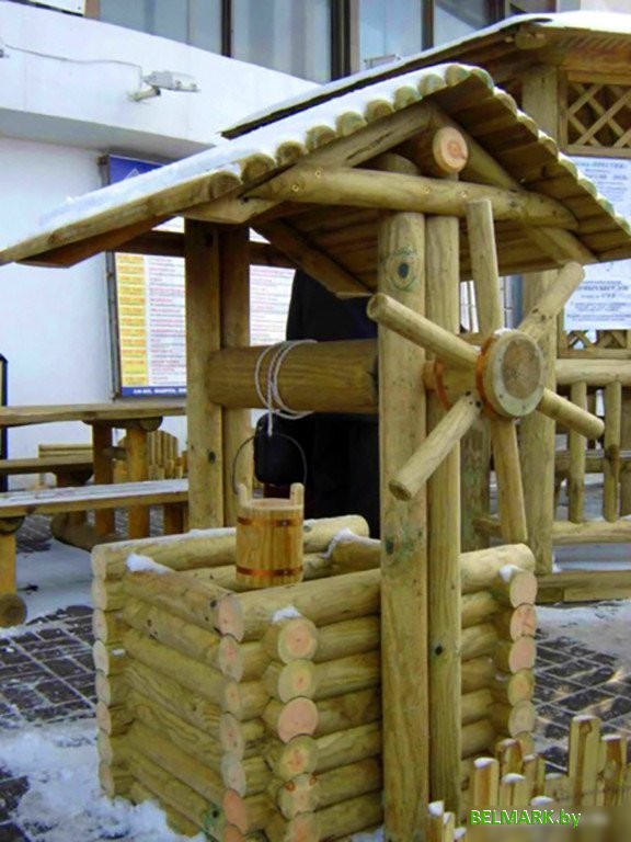 Украшение для сада Массив-Древ Колодец декоративный №1 700x700xH1400 - фото2