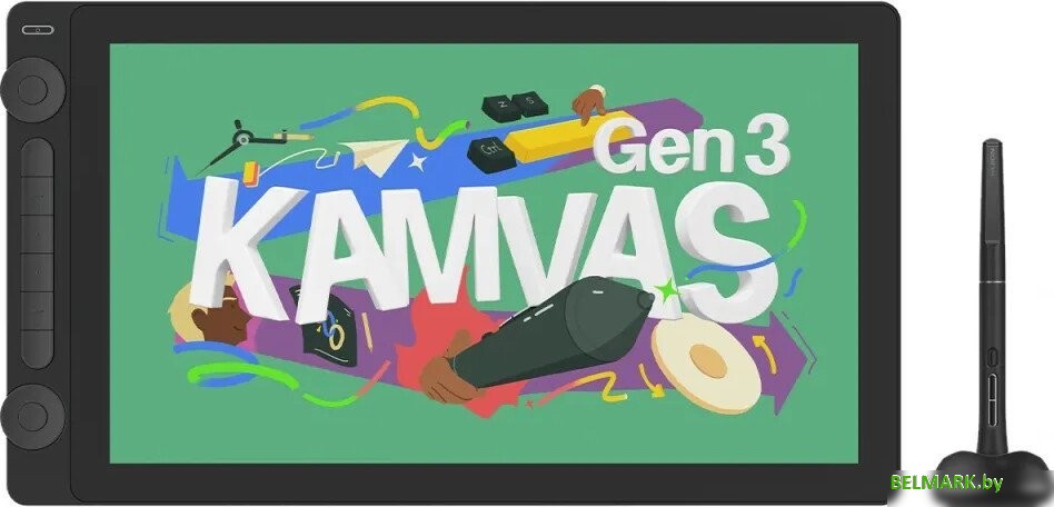 Графический монитор Huion Kamvas 16 Gen 3 GS1563 (черный) - фото