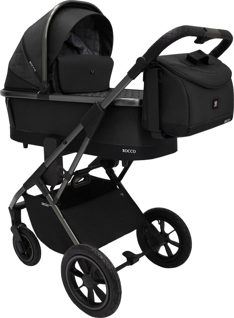 Универсальная коляска Sweet Baby Rocco Air 2в1 (черный) - фото