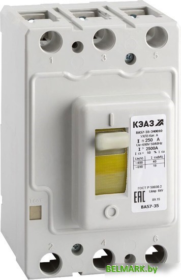 Выключатель автоматический КЭАЗ 31.5А 320Im ВА57-35-340010 УХЛ3 690В AC 108604 - фото