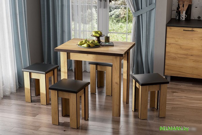 Кухонный стол NN мебель СО 3 раскладной (дуб золотой) - фото2