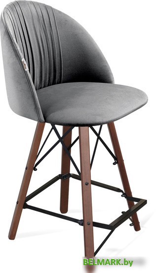 Стул Sheffilton SHT-ST35-1/S80-1 (угольно-серый/темный орех/черный) - фото