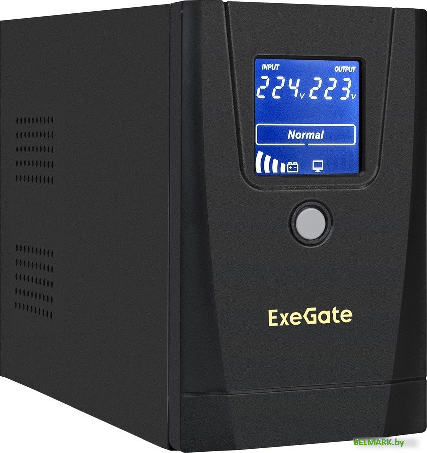 Источник бесперебойного питания ExeGate SpecialPro Smart LLB-1000.LCD.AVR.1SH.2C13.RJ.USB EX292788RUS - фото